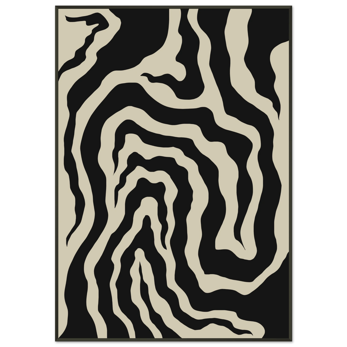 Path I – OneMind - Dark Dominant abstract painting