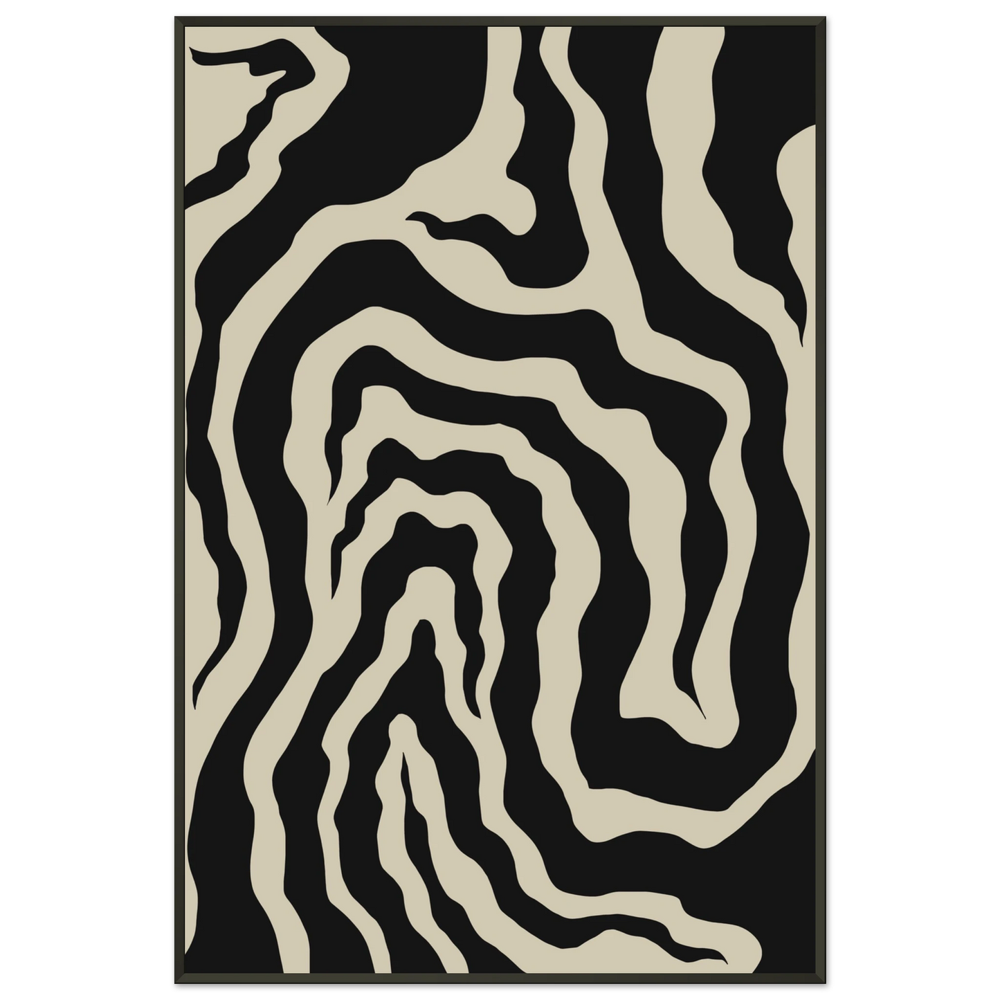 Path I – OneMind - Dark Dominant abstract painting